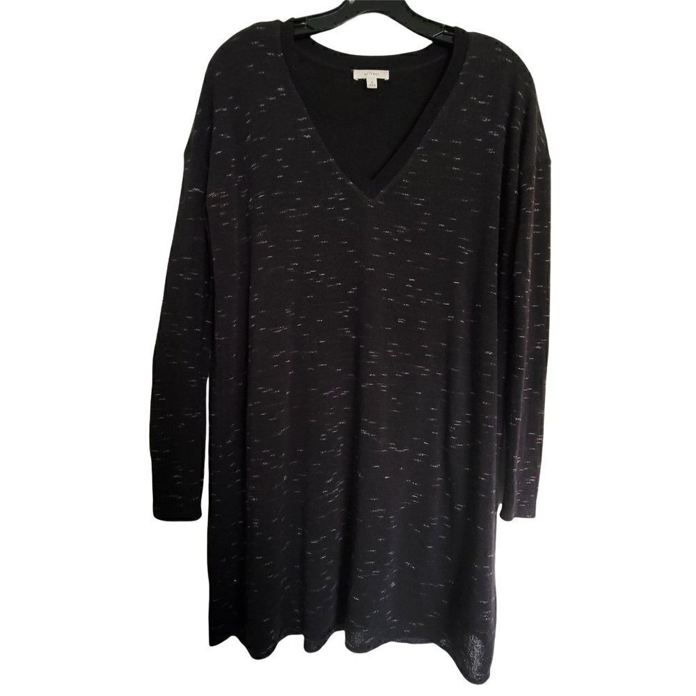 Aritzia Wilfred Oversized Long Sleeve Knit Light Sweater Pullover Mini Dress XS